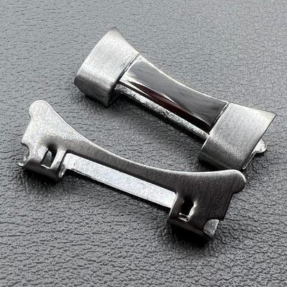 4 Stück Federstege für Armband Uhrenband gebogen 16x2,3x2,4 mm Edelstahl