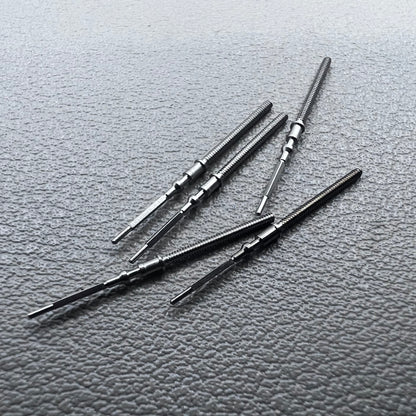 Set of 5 generic watch winding stems for YN55A, YN56A, YN84A, YN77 movements, compatible replacement parts.