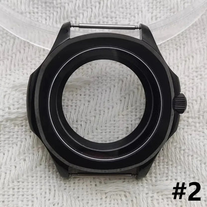 39MM 5ATM Stainless Steel Colorful Ring Sapphire Glass Cover for NH35 NH36 NH70