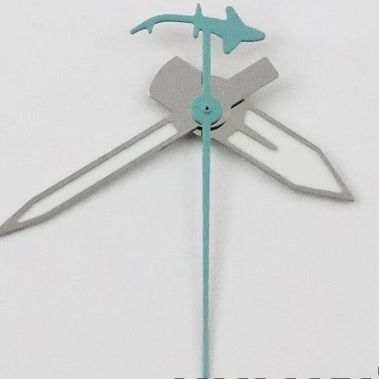 Shark Second Hands C3 Luminous Watch Hands for NH34 NH35 NH36 NH38 NH70 NH72