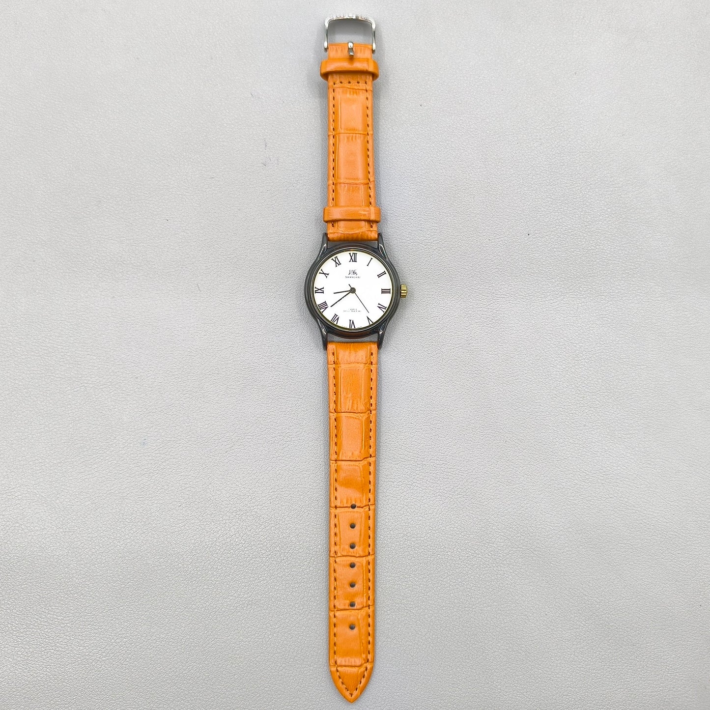 37mm Shanghai Factory Manual Mechanical Watch Roman Numerals 17 Jews