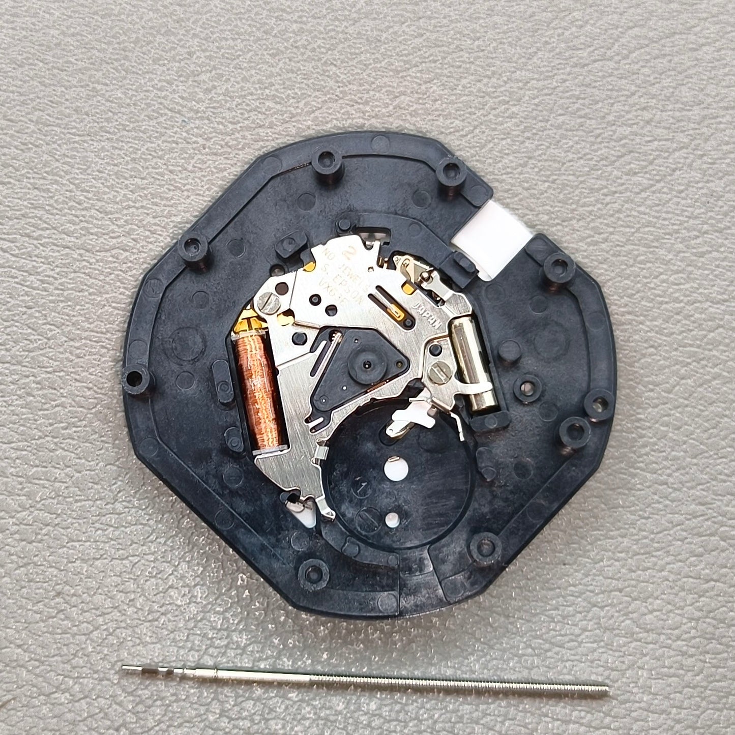 Japan Hattori Epson VX63 VX63E Watch Quartz Movement Date@3