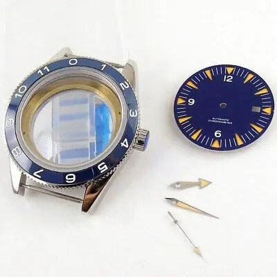 Modified 10ATM 41mm Sapphire Glass Watch Case Fit 8215 NH35 NH36 ETA 2824 2836