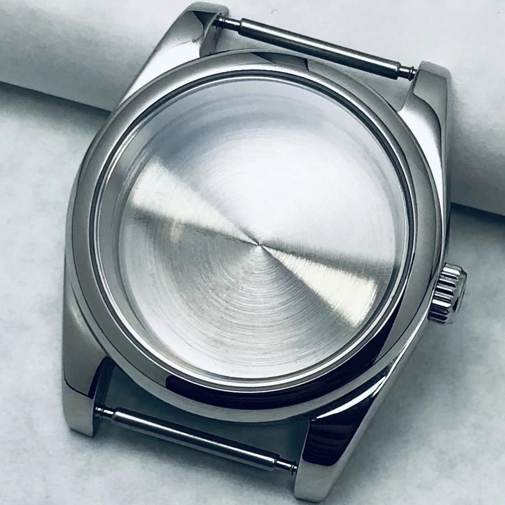 36/40mm S Crown Steel Sapphire Watch Case For NH34 NH35 NH36 ETA 2824 PT5000