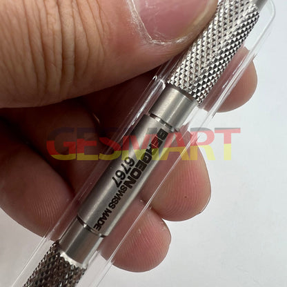 Bergeon 6767-F spring bar tool for precise watch bracelet removal and fitting.