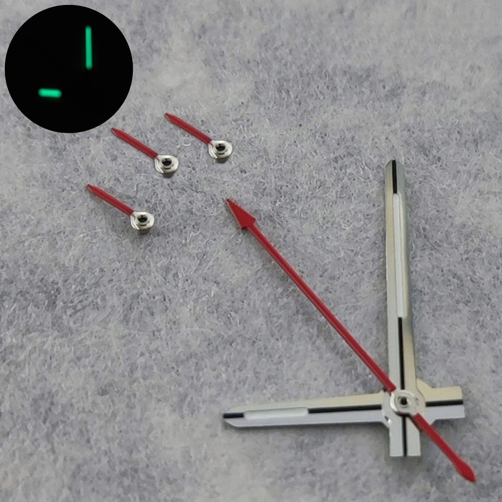 6Pins Multicolor Hands with Green Luminous Watch Hands Pointers for VK63 VK64