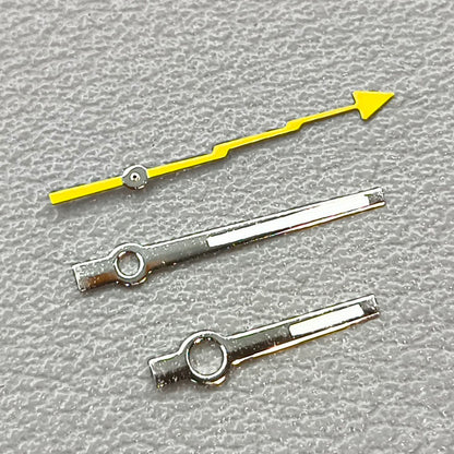 2 Sets Green Lume Silver Trim 3 Hands Watch Hands for Miyota 8215/821A Mingzhu2813/3804