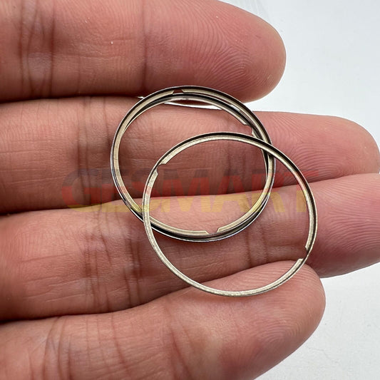 Steel watch case mount spacer ring for ETA 2824/2836 movements, durable watch accessory.