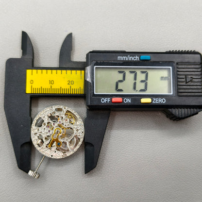 Hangzhou 2189 Automatic Mechanical Movement 3 Hands Hollow Silver