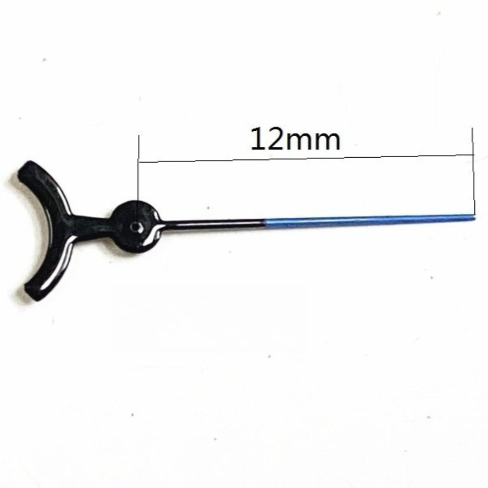 Set of 3 blue and black 12mm second hands for Miyota OS10 OS20 OS30 watch movements.
