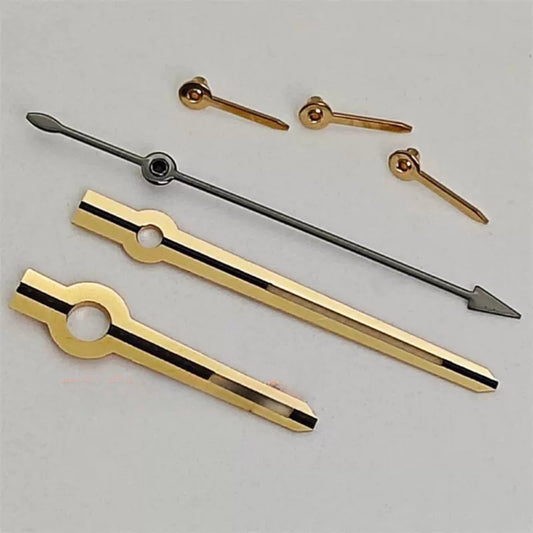 13.5x13x8x3.5mm Rose Golden Trim Watch Hands Set for VK63 Movement