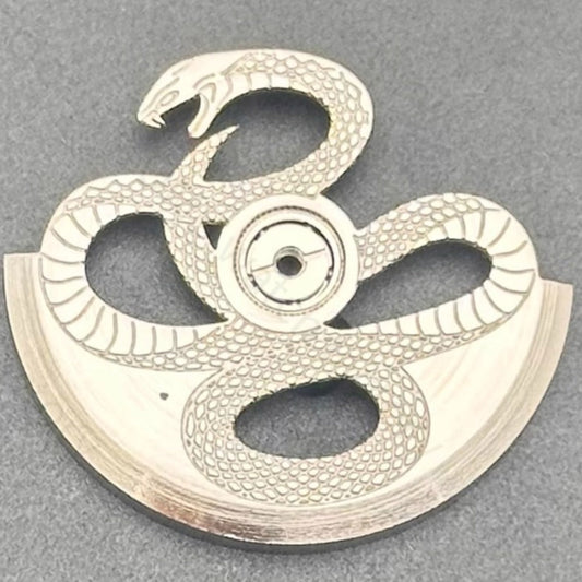 Modified Silver Hollow Snake Rotor Oscillating Weight for NH35 NH36 Movement