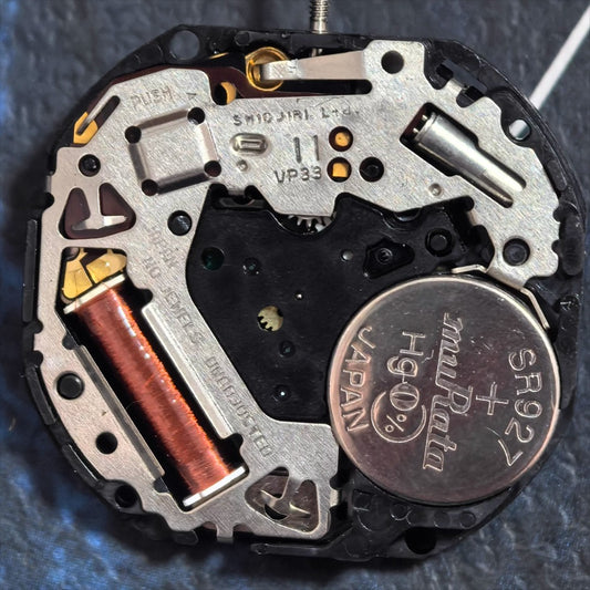 Japan Made VP33 Quartz Movement Date At 6 Moonphase 3 Hands Watch Part