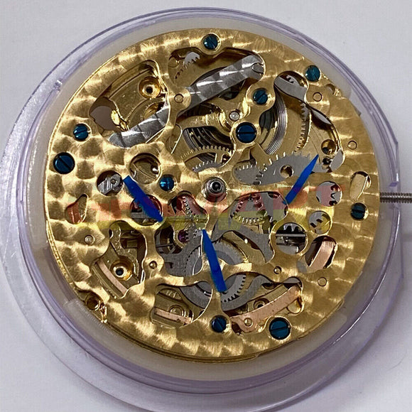 China Made Hangzhou 2189 Golden Carved Hollow Automatic Mechanical Movement