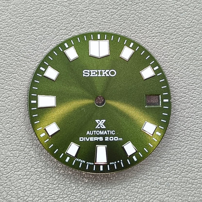 28.6mm Watch Dial Green Modified Diving Green Luminous for NH35 NH36