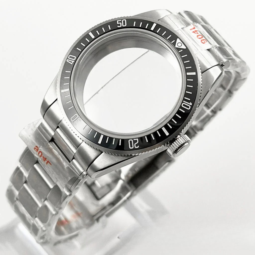 39MM Bezel Domed Sapphire Crystal Case for NH34 NH35 NH36 NH38 ETA 2824 PT5000