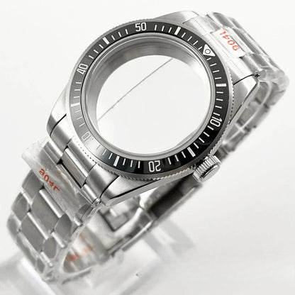 39MM Bezel Domed Sapphire Crystal Case for NH34 NH35 NH36 NH38 ETA 2824 PT5000