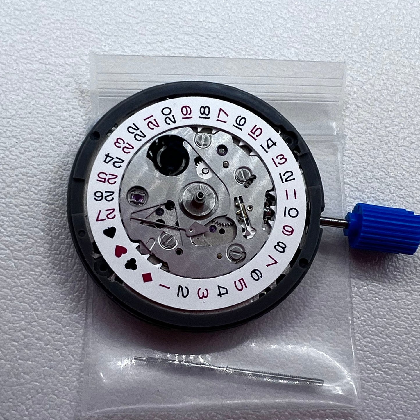 Japan NH35 NH35A Black Spade Automatic Mechanical Movement SKX007 Crown@3.0
