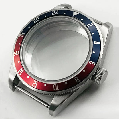 39MM Bezel Domed Sapphire Crystal Case for NH34 NH35 NH36 NH38 ETA 2824 PT5000