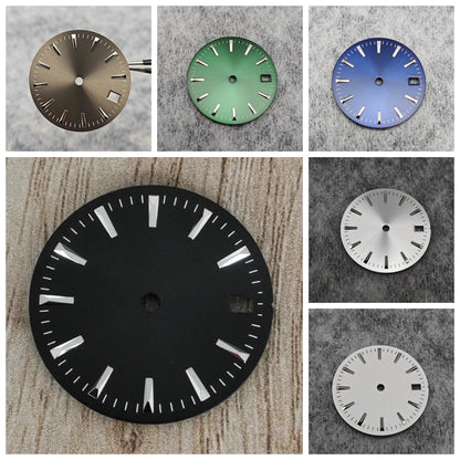 28.5mm Watch Dial Stripes Sunburst Modified Simple for NH35/ NH36 / 7S Movement