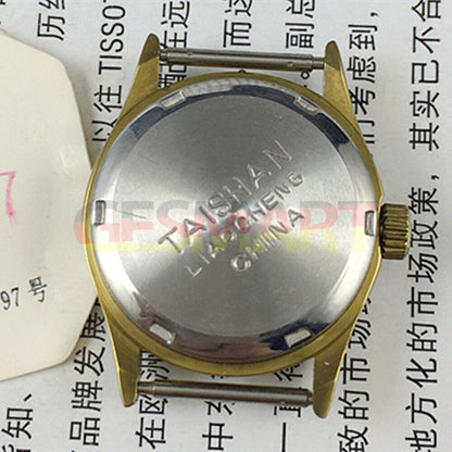 TAISHAN 27mm ladies manual mechanical watch with 19 jewels, gold accents, perfect for elegant daily wear.