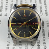 32mm China Made HONGLIAN Manual Mechanical Watch 17 Jews Black Dial Golden Nail