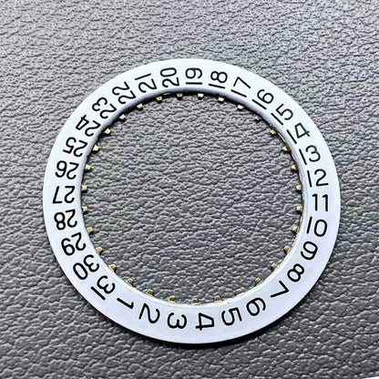 Red Plum Blossom date wheel for ETA 2834/2836/2846 watch movement, precision replacement part.