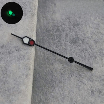 13mm Silver Black For NH35 NH36 7S26 7S36 4R35 4R36 Watches  C3 Green Luminous