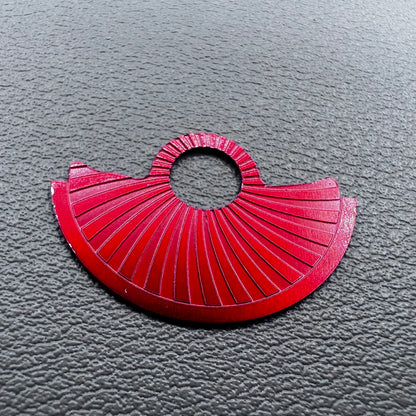 Red Oblique Wave Metal Rotor Oscillating Weight Overlay Fit for Movement NH35 NH36