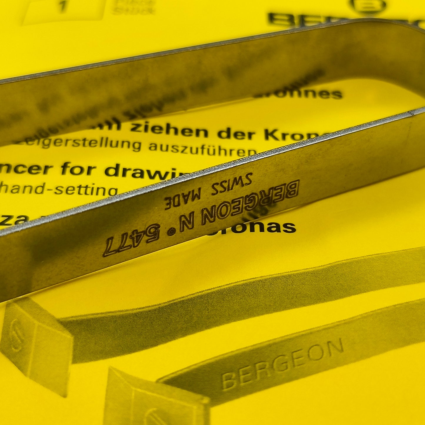 Swiss Bergeon 5477 Setting Tool for Crown Hand