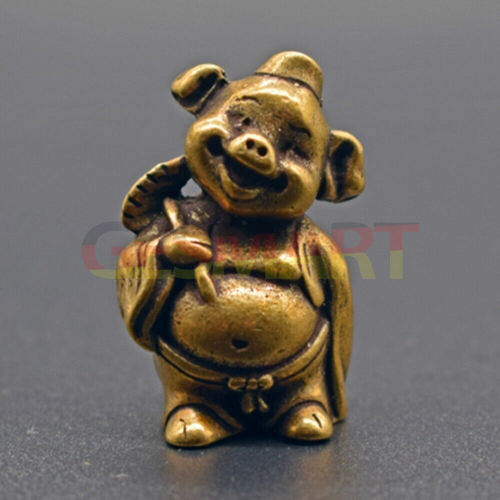 Solid copper Marshal Tianpeng trinket with vintage bronze finish, hand-carved detailing from.