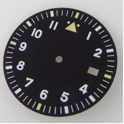33.6mm Multicolor Watch Dial Fit For NH35AA NH36AA with Green Luminous Modified