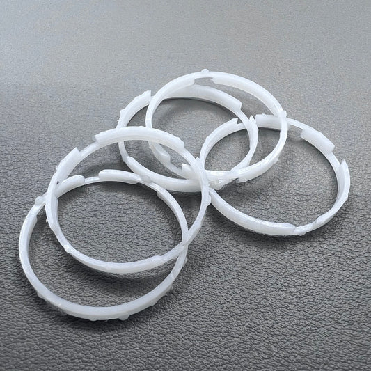 Set of 5 ETA watch movement spacer rings, 3.2mm cushion mount for precise assembly