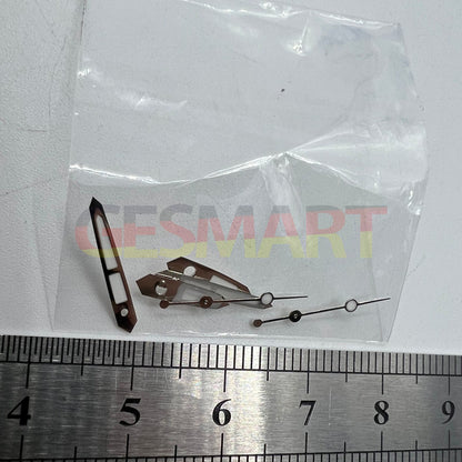 Green luminous watch hands set, compatible with Miyota 2035, 2115, 2105, 2305 movements for accurate time display.