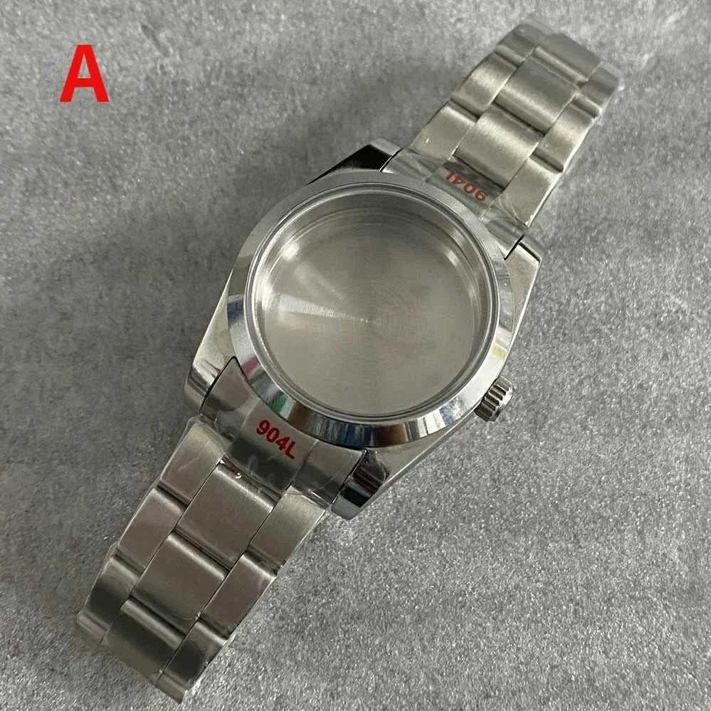 36mm Watch Case Set Sapphire Glass with Calendar Window for NH35/NH36/4R