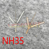 3 Hands Green Luminous Silver/GoldenTrim Watch Hands for NH35/NH36/4R36 Movement