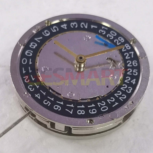 China Made watch with automatic mechanical movement, black dial, and small seconds subdial at 9 o'clock.