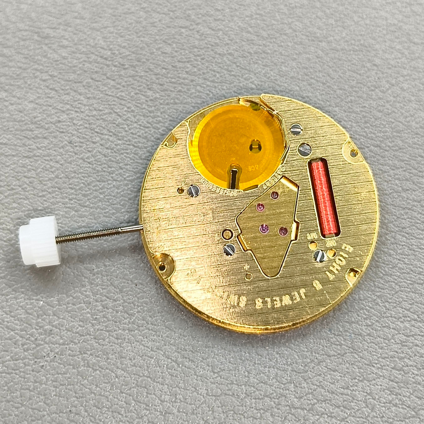 Swiss ETA 255.411 Quartz Movement 3 Hands White Disk