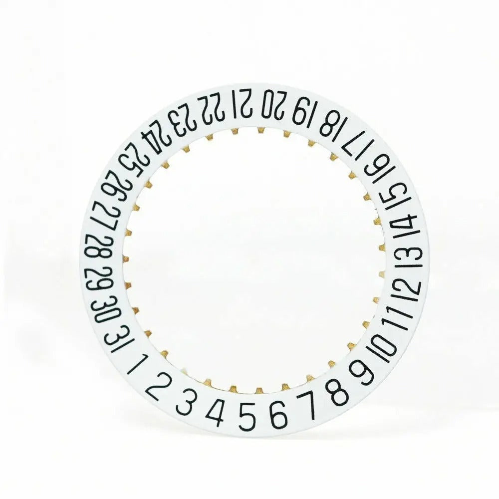 Date wheel disc replacement set for ETA 2804-2 watch movement, 2 of 5PCS, precision repair parts.