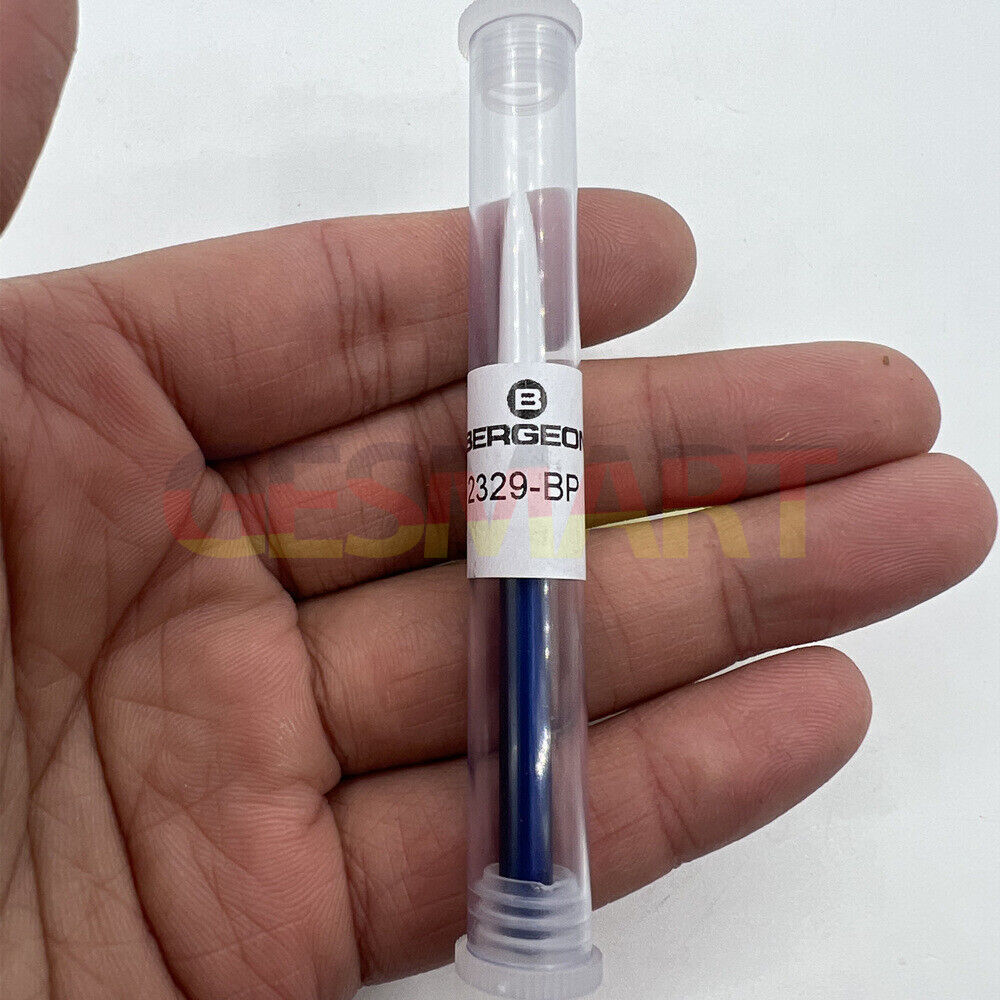 Bergeon 2329-BP watch oiler with � 8 mm tip and stand for precise watch repair and maintenance.