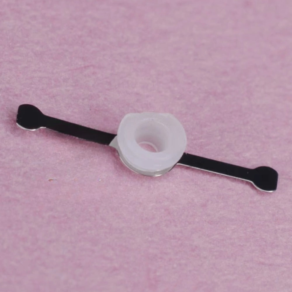 Timing second wheel spring for ETA7750 series watch movement, precise repair part for watchmakers.