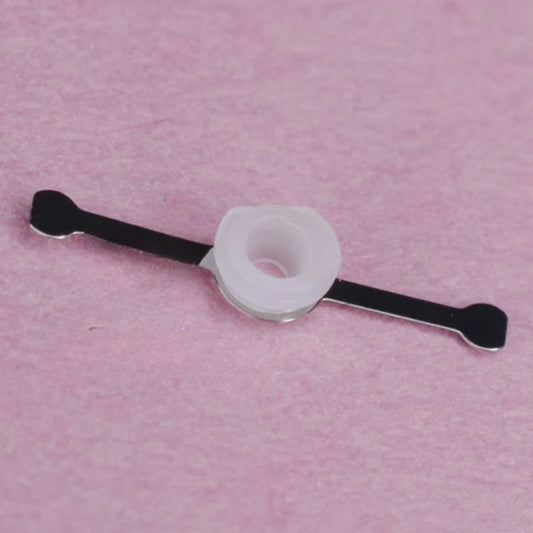 Timing second wheel spring for ETA7750 series watch movement, precise repair part for watchmakers.