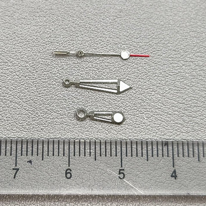 Silver Trim Green Luminous 3 Hands Hollow Watch Hands for NH35/NH36/4R/7S