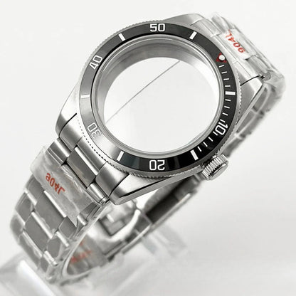 39MM Bezel Domed Sapphire Crystal Case for NH34 NH35 NH36 NH38 ETA 2824 PT5000