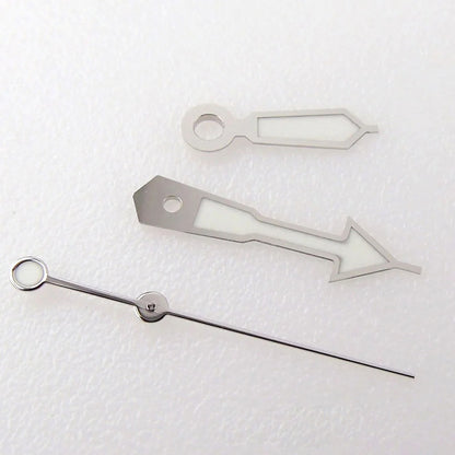 Green luminous watch hands set, compatible with NH35 NH36 7s36 7s25 7s35 6r15 movements.