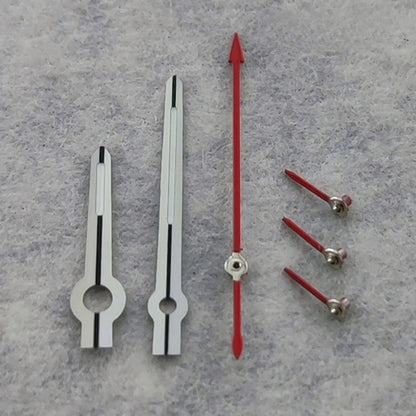 Silver Red 6 Pins Watch Hands Green Luminous For VK63 VK64 Quartz Movement