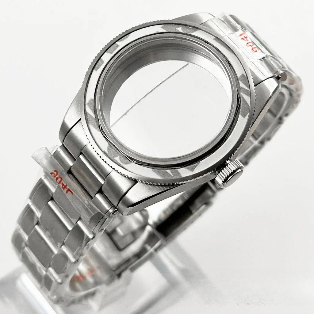 39MM Bezel Domed Sapphire Crystal Case for NH34 NH35 NH36 NH38 ETA 2824 PT5000