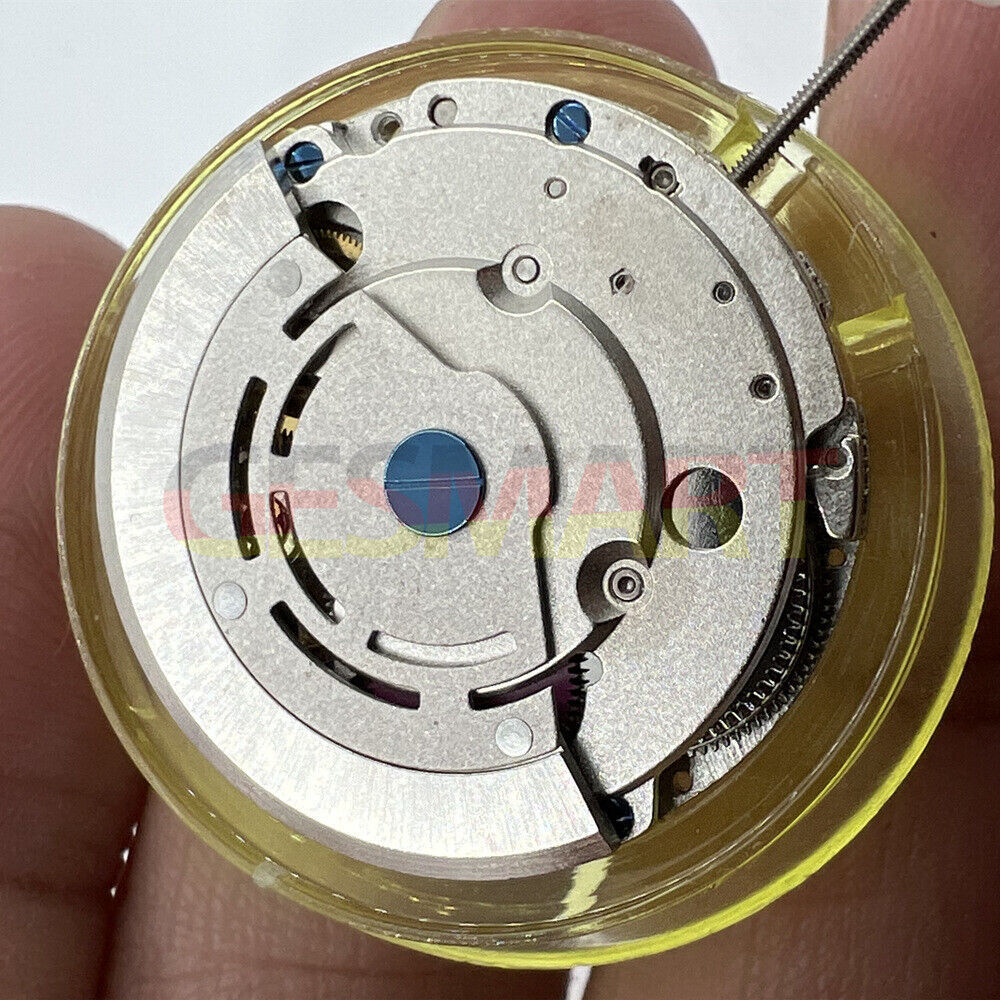 DG2813 automatic mechanical watch movement with silver 3 hands and 24-hour display window for watch accessories.