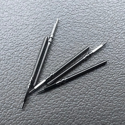 Set of 5 Omega winding stems for watch repair, compatible with 560-565 movements, precision spare parts.