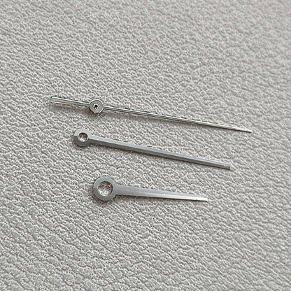 16.5mm No Lume Silver Trim Watch Hands for ETA C07.111 Movement T086